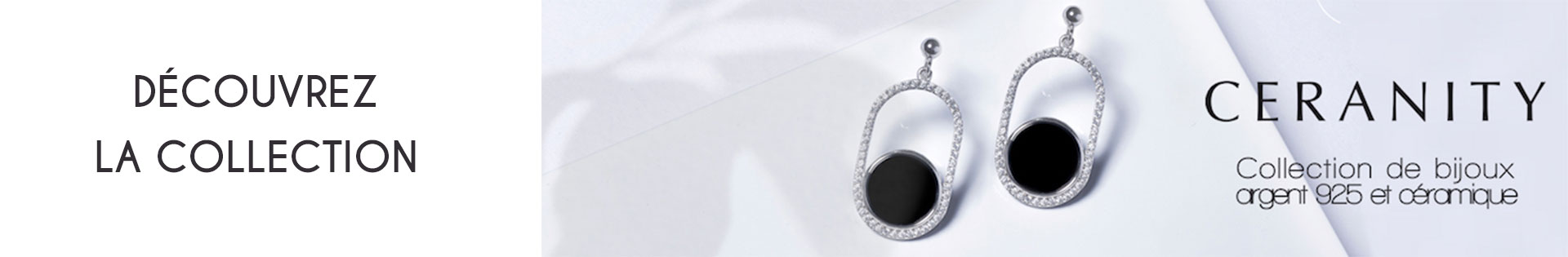 Boucles d'oreille - Ceranity Silver - plaqué or - or 375 millièmes